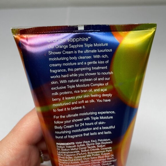 Bath & Body Works Orange Sapphire Shower Cream 8 oz Signature Discontinued - Picture 5 of 6